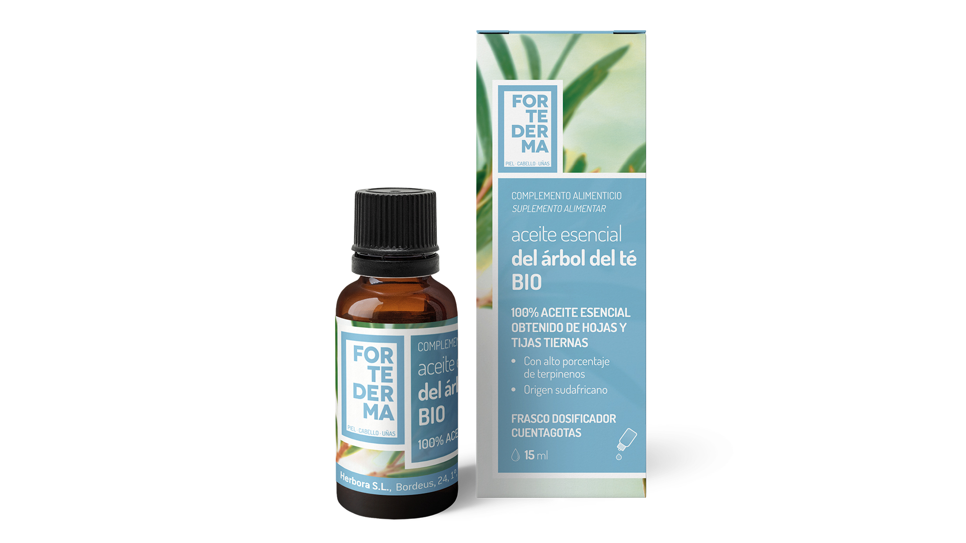 Árbol de Té 15 ml Aceite Esencial. Fortederma HERBORA