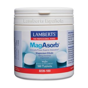 MAGASORB CITRATO MAGNESIO 150 mg. 180 cap. LAMBERTS.