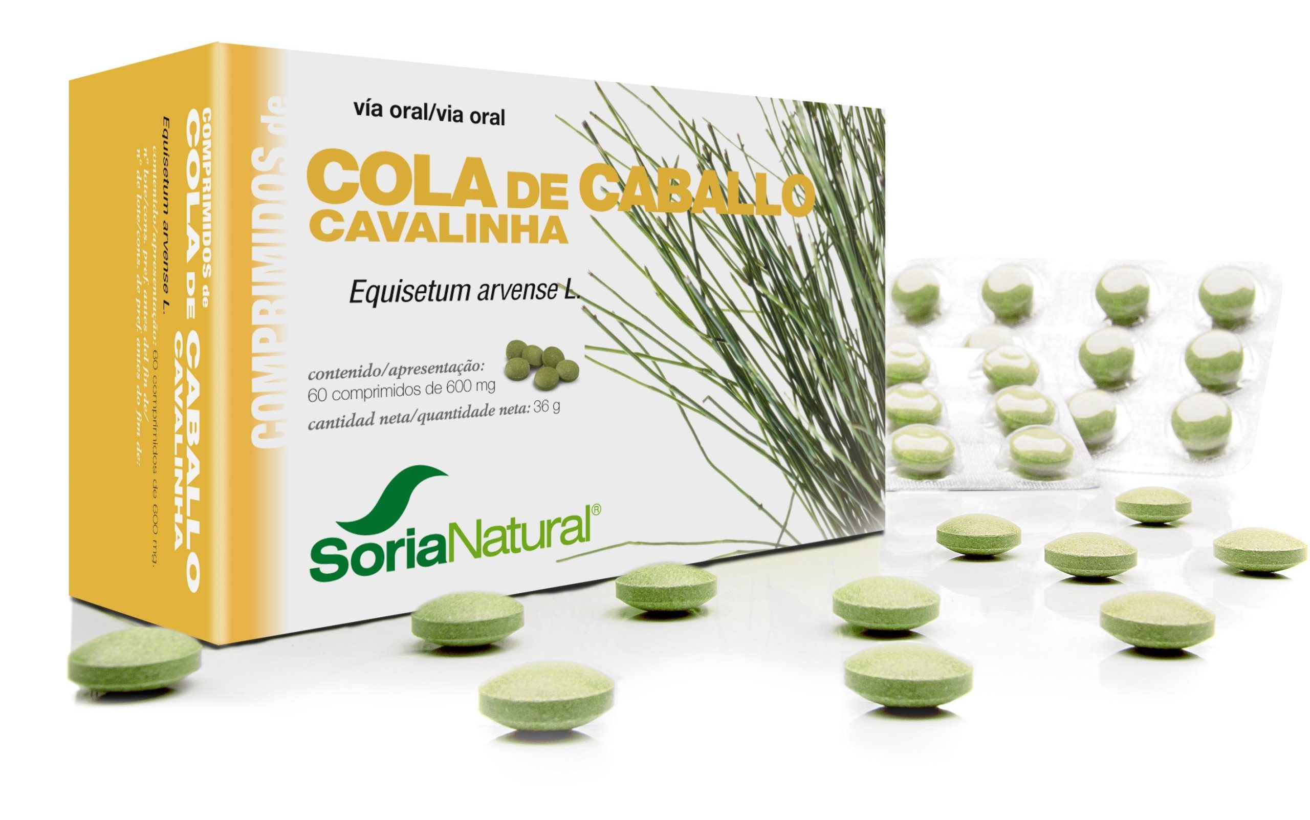 COLA DE CABALLO 60 cap. de 600 mg. SORIA NATURAL. - Imagen 3
