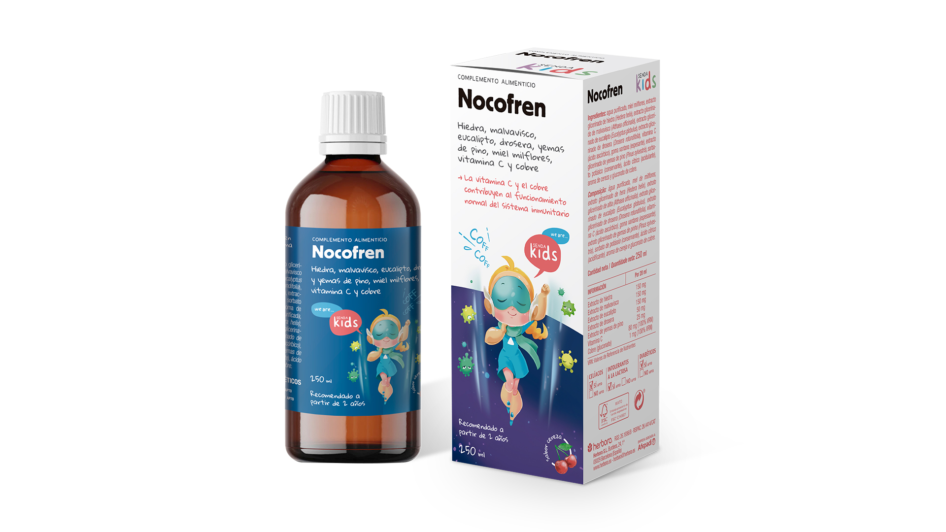 NOCOFREN INFANTIL JARABE 250 ml. HERBORA.