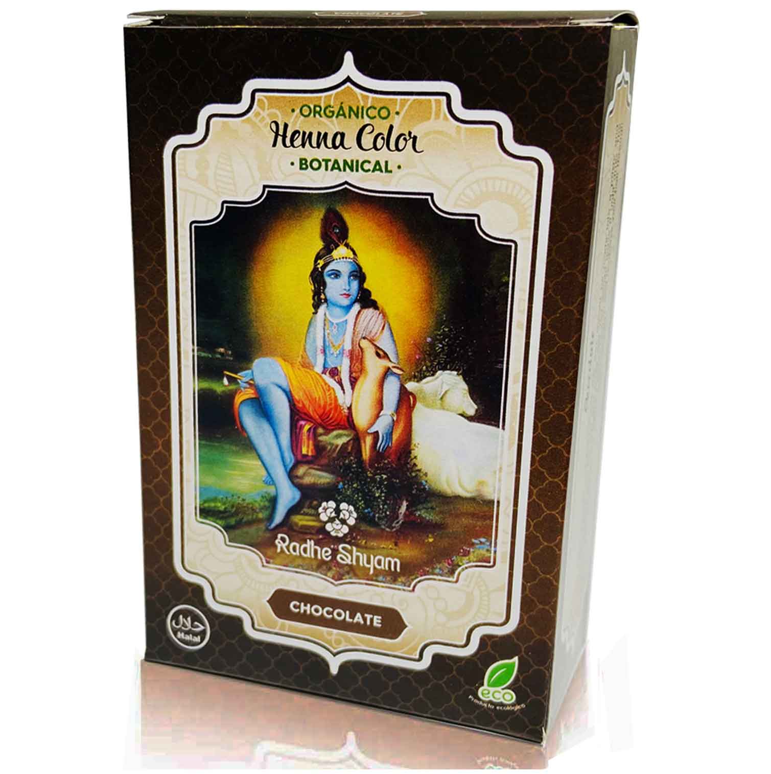 HENNA CHOCOLATE POLVO 100 gr. RADHE SHYAM.