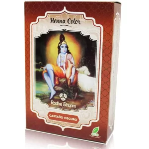 HENNA CASTAÑO OSCURO POLVO 100 gr. RADHE SHYAM.