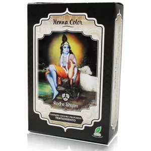 HENNA CASTAÑO OSCURO PROFUNDO TRATAMIENTO POLVO 100 gr. RADHE SHYAM.
