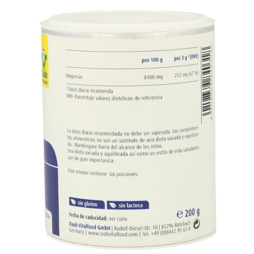 CITRATO MAGNESIO POLVO 340 gr. VEGAN. RAAB VITALFOOD. - Imagen 3