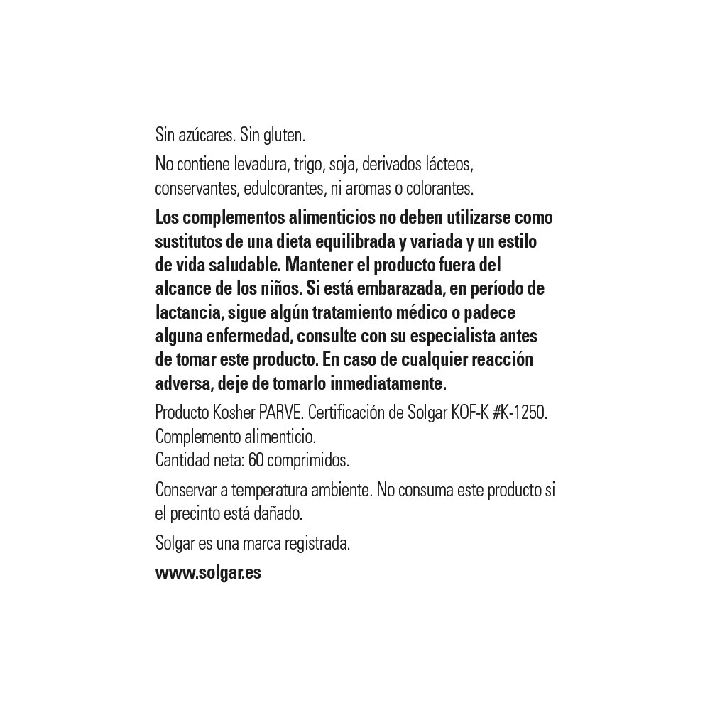 L GLUTAMINA 1000 mg. 60 cap. SOLGAR. - Imagen 3