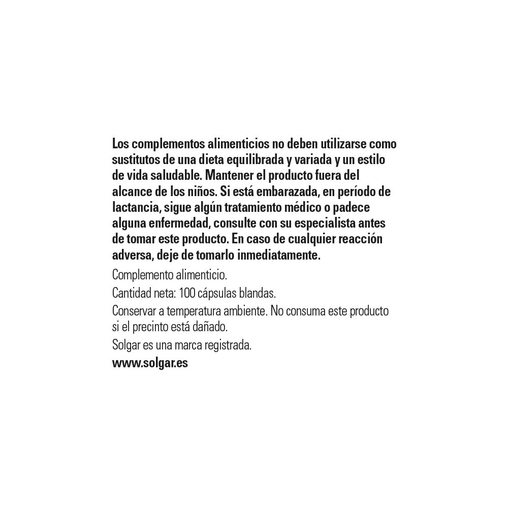 VITAMINA D3 1000 UI 100 cap. blandas SOLGAR. - Imagen 3