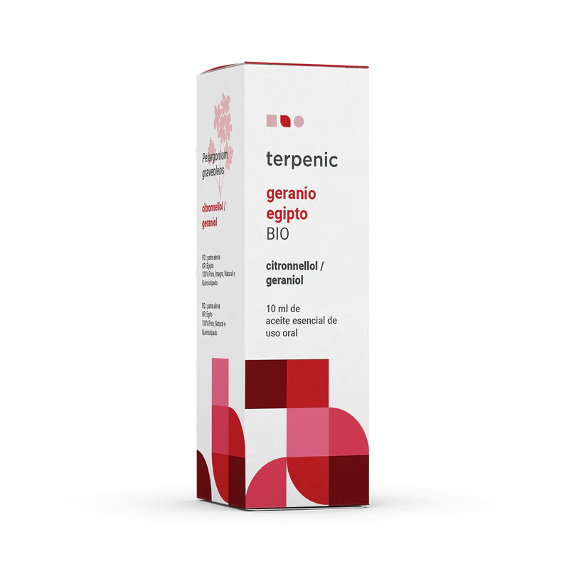 ACEITE ESENCIAL GERANIO EGIPTO (PELARGONIUM) 10 ml. TERPENIC.