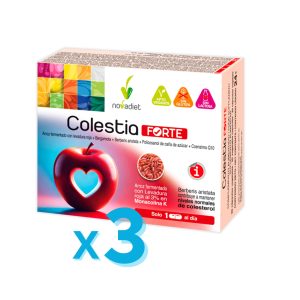 COLESTIA FORTE 30 CAPSULAS. - Pack 3 - NovaDiet ayuda a regular el colesterol de forma natural. Fórmula avanzada con ingredientes vegetales. ¡Compra online!