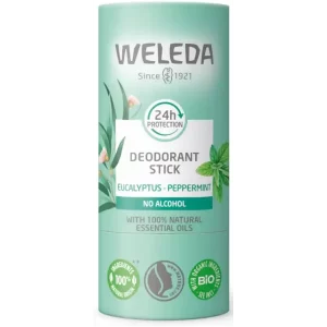Desodorante eucaliptus natural sin aluminio Weleda en stick con aroma cítrico. Protección 24 h sin alcohol. Apto para piel sensible y vegano.HerboVillage 🌿