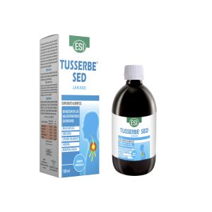 Tusserbe SED (180 ml) ESI - Trepat Diet. Jarabe vegetal sin azúcar, para paliar irritaciones de garganta y tos seca con ingredientes tradicionales.
