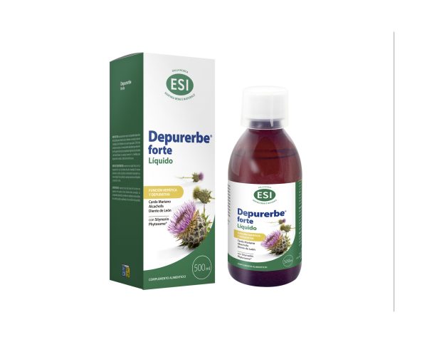 Depurerbe líquido 500ml. Esi – Trepat Diet. Depurativo con alcachofa, cardo mariano y diente de león. Apoya la función hepática y depuración natural. 💚