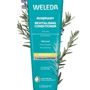 Acondicionador Revitalizante de Romero WELEDA 150 ml. Nutre sin apelmazar, aporta brillo natural y suavidad. Fórmula vegetal, sin siliconas ni sulfatos. 💚