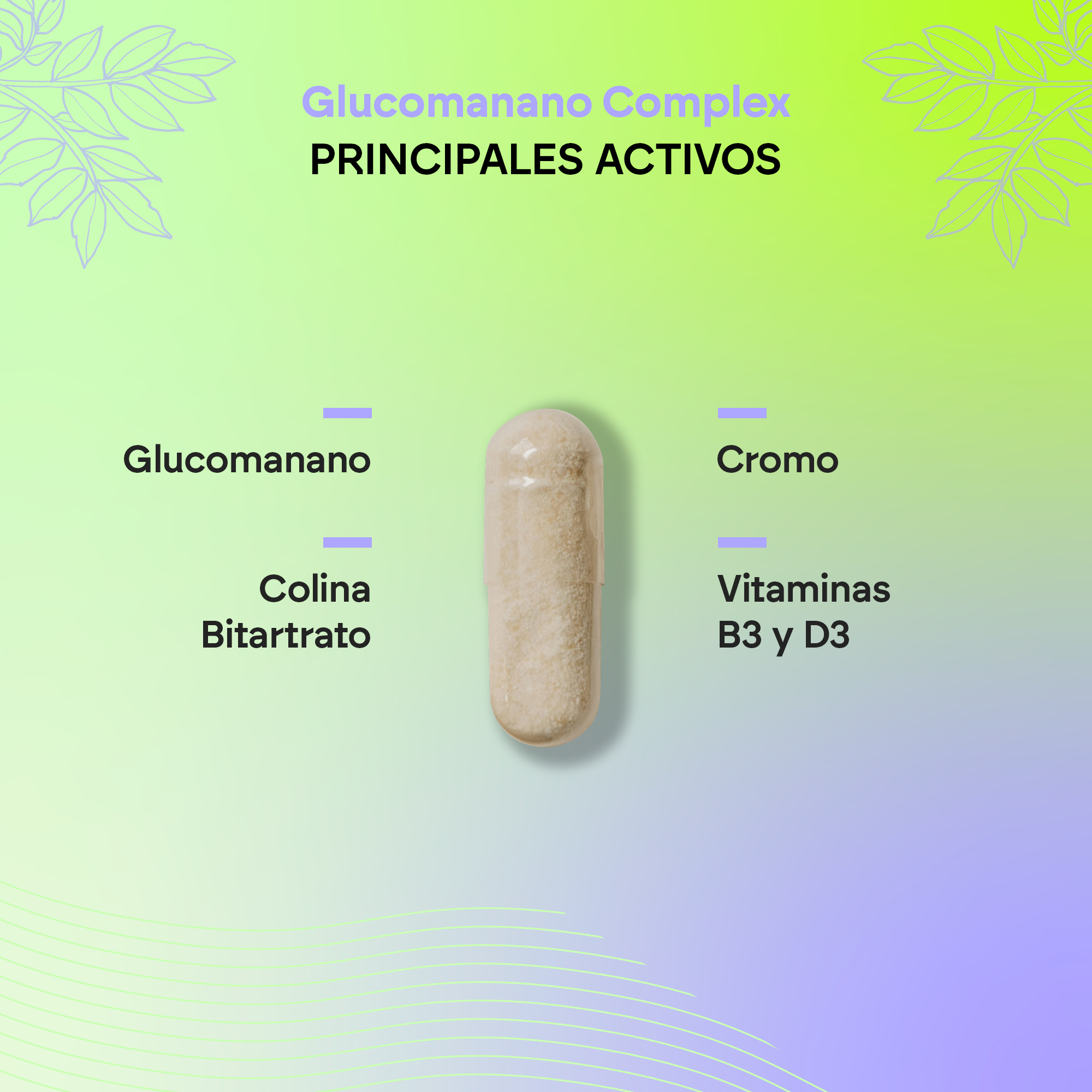 Glucomanano Complex Nutralie 120 cápsulas - Imagen 3