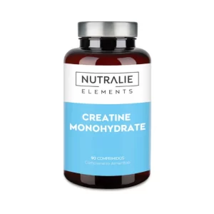 Creatina 1000 mg Nutralie 90 comprimidos. Monohidrato de creatina de alta pureza para mejorar fuerza y rendimiento en entrenamientos intensos. 💚
