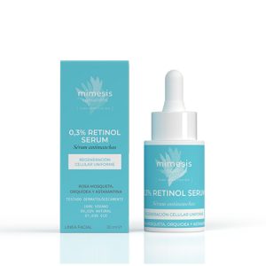 Retinol 0,3% Serum de Herbora 30 ml. Sérum facial de rápida absorción con retinol y extractos vegetales, pensado para incluir en la rutina de cuidado facial.